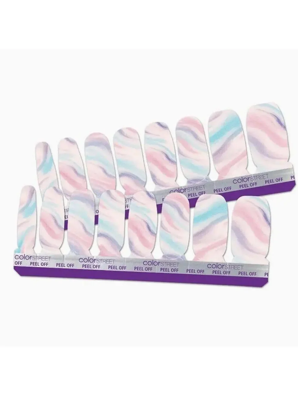 Color Street Nail Polish Strips in Cotton Candy Swirl